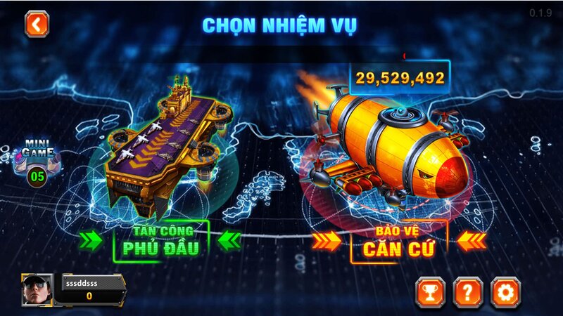 Giao diện game Đại Chiến B52 CLUB 