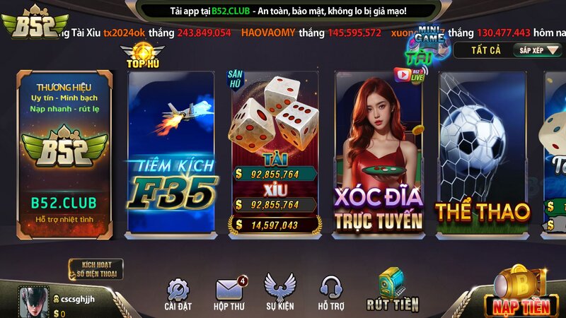 Bạn cần phải đăng ký tài khoản B52 CLUB trước khi nạp