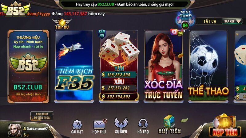 Đôi nét về cổng game B52 CLUB