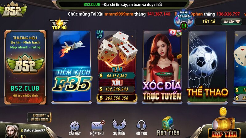 Game Tiêm Kích F35 siêu HOT tại B52 Club